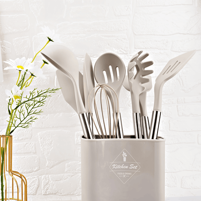KitchenPro Silikon Keukengerei – Compleet 12-delig set