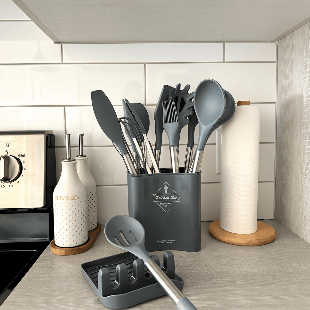 KitchenPro Silikon Keukengerei – Compleet 12-delig set