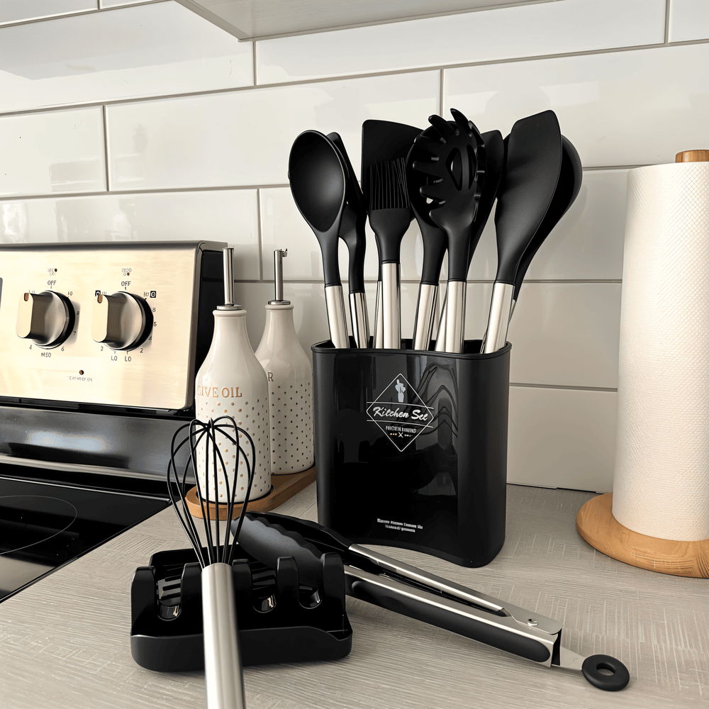 KitchenPro Silikon Keukengerei – Compleet 12-delig set
