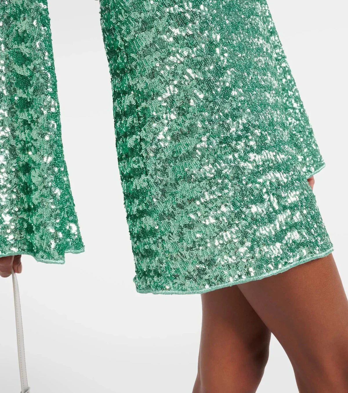 Isabelle Dames Glitter Cocktailjurk met V-Hals en Wijde Mouwen