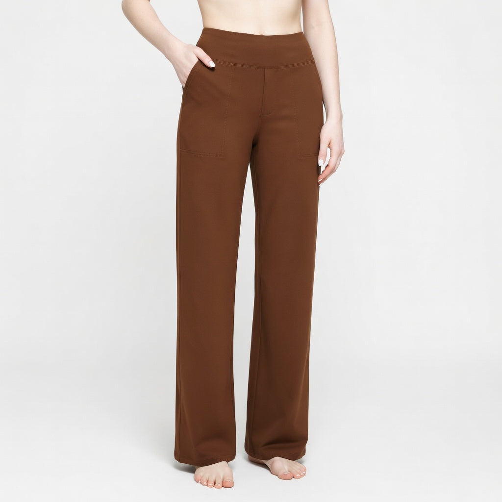 ComfortStretch Damesbroek – Hoge Taille Elastische Comfort Fit Broek