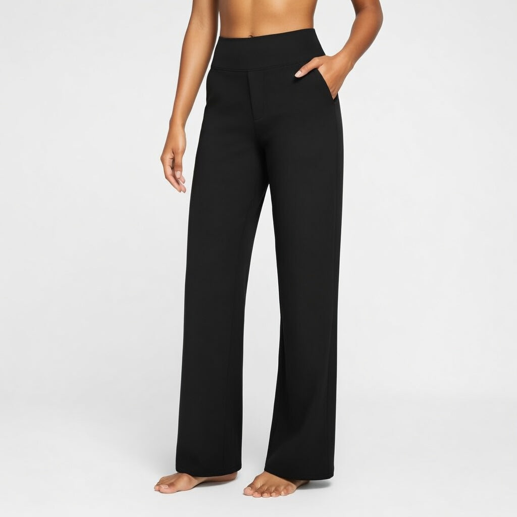 ComfortStretch Damesbroek – Hoge Taille Elastische Comfort Fit Broek