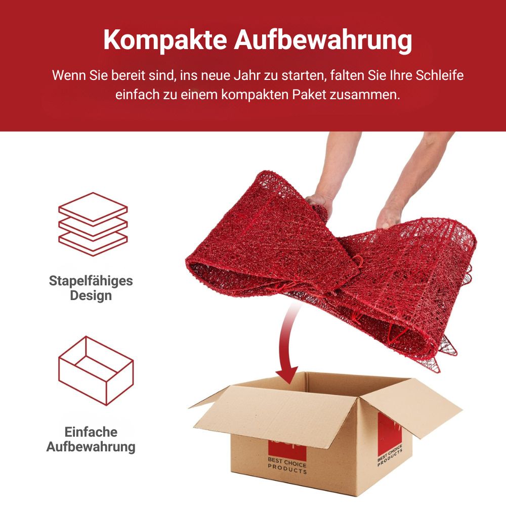 LED Kerststrik met 8 Lichtmodi – Verlichte Kerstdecoratie 50x70 cm