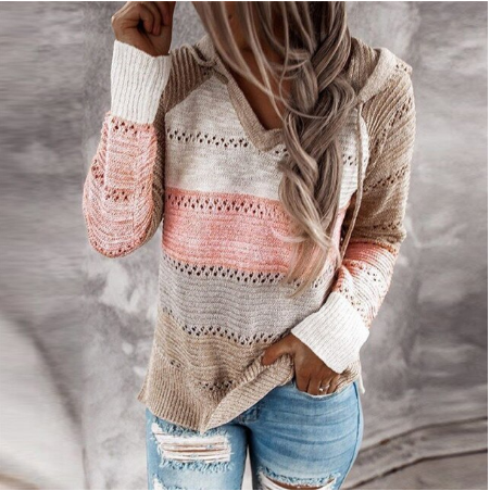 Lentestijl – Casual Dames Sweater met Lange Mouwen