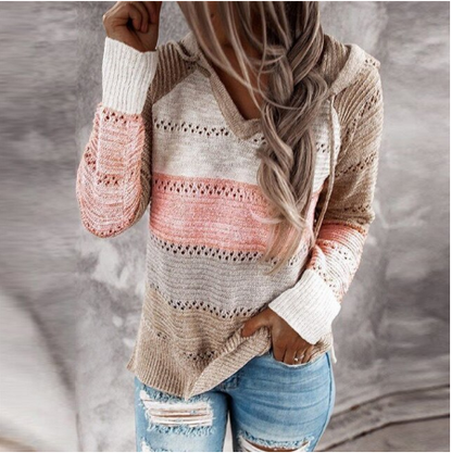 Lentestijl – Casual Dames Sweater met Lange Mouwen