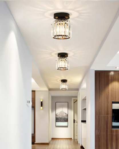 Prismalux Plafondlamp – Glazen Designlamp met Warme Gloed