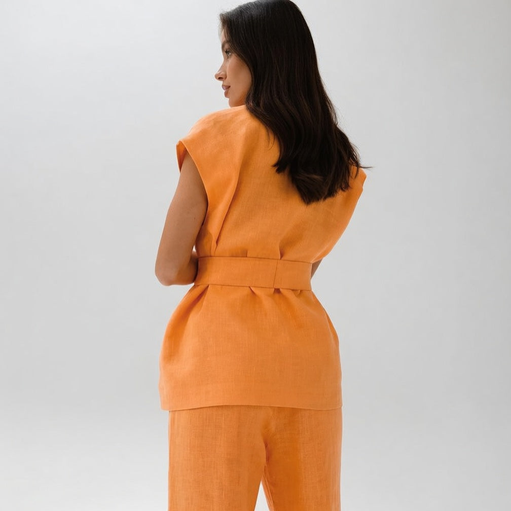 Zarelle Dames Zomerset met Mouwloze Top en Wijde Broek