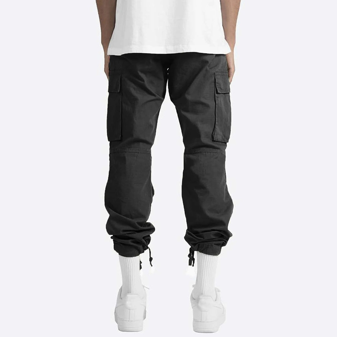 Heren Relaxed Fit Cargobroek – Comfortabele Broek met Ruime Zakken