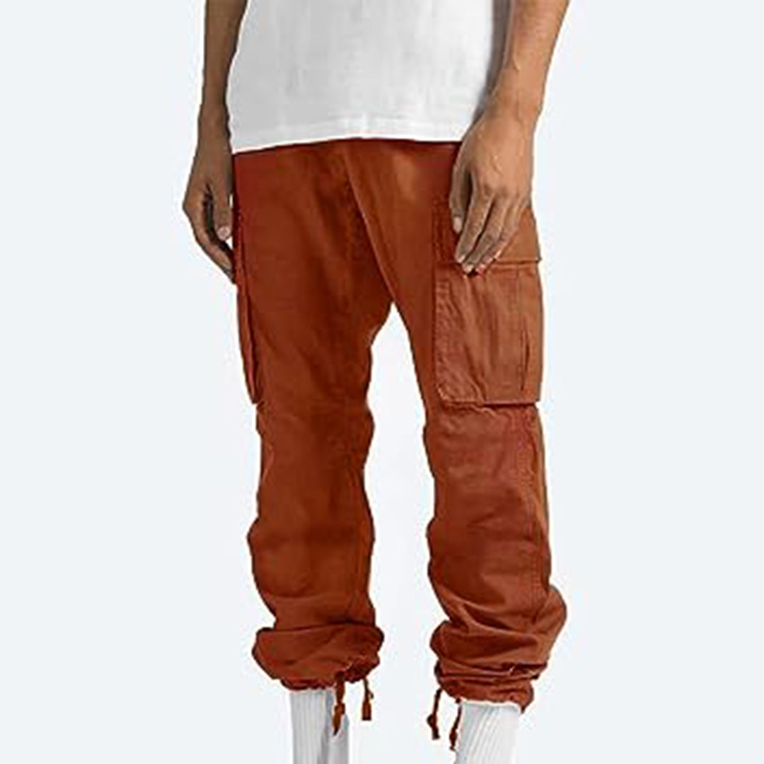 Heren Relaxed Fit Cargobroek – Comfortabele Broek met Ruime Zakken