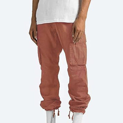 Heren Relaxed Fit Cargobroek – Comfortabele Broek met Ruime Zakken