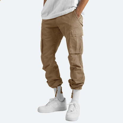 Heren Relaxed Fit Cargobroek – Comfortabele Broek met Ruime Zakken