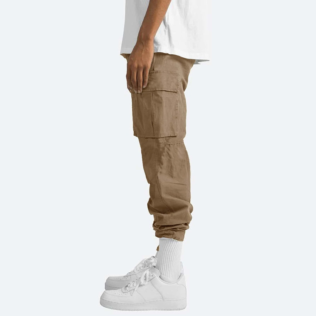 Heren Relaxed Fit Cargobroek – Comfortabele Broek met Ruime Zakken