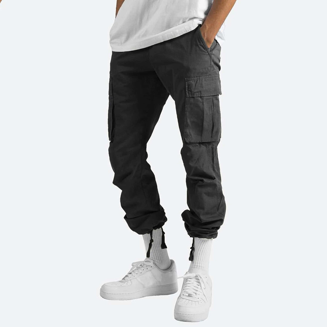 Heren Relaxed Fit Cargobroek – Comfortabele Broek met Ruime Zakken