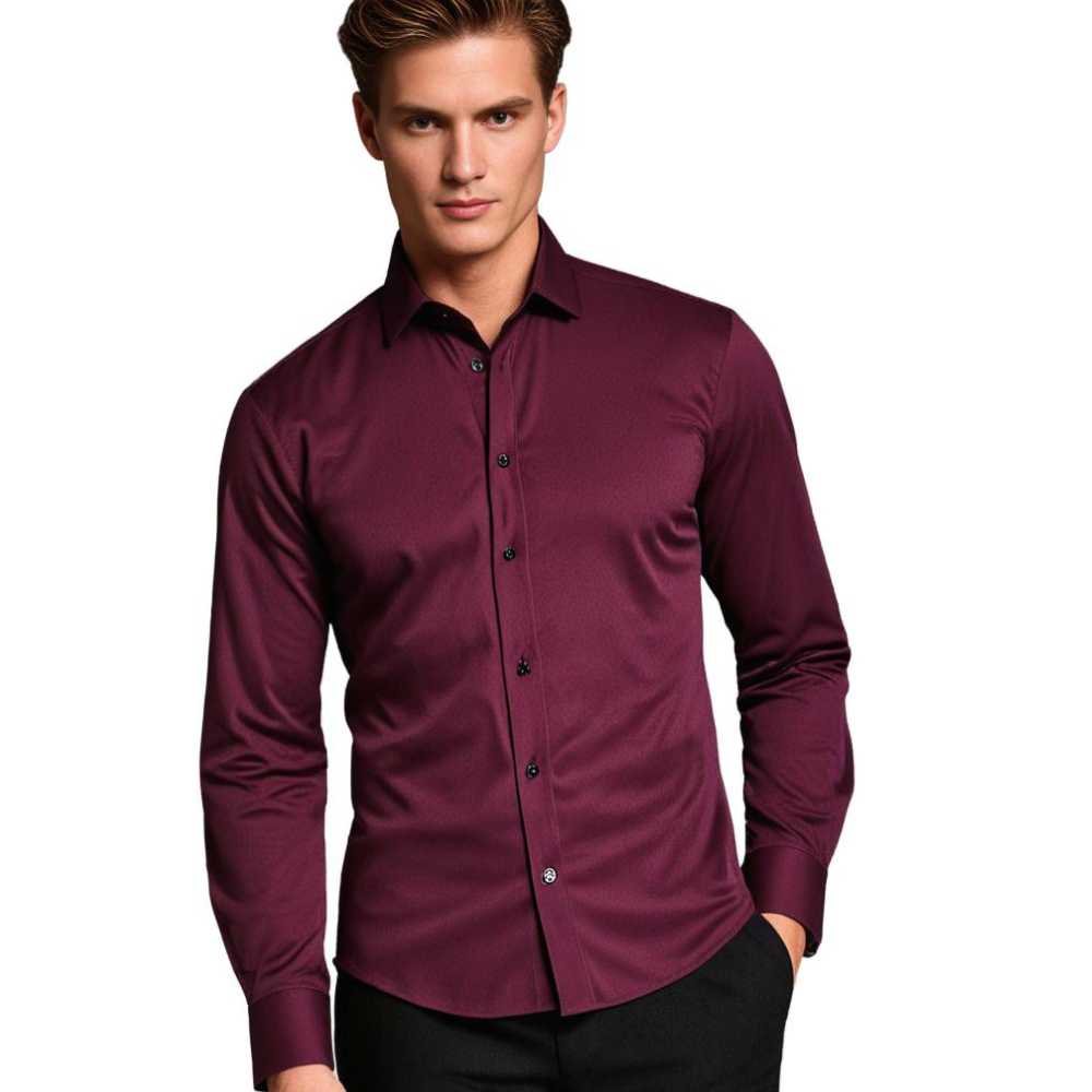 Herenoverhemd Slim Fit Stretch – Klassiek en Elegant voor Zakelijk en Casual Gebruik
