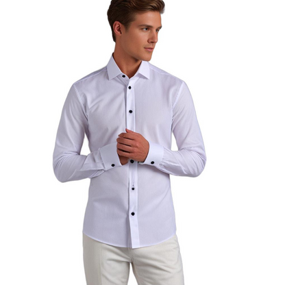 Herenoverhemd Slim Fit Stretch – Klassiek en Elegant voor Zakelijk en Casual Gebruik