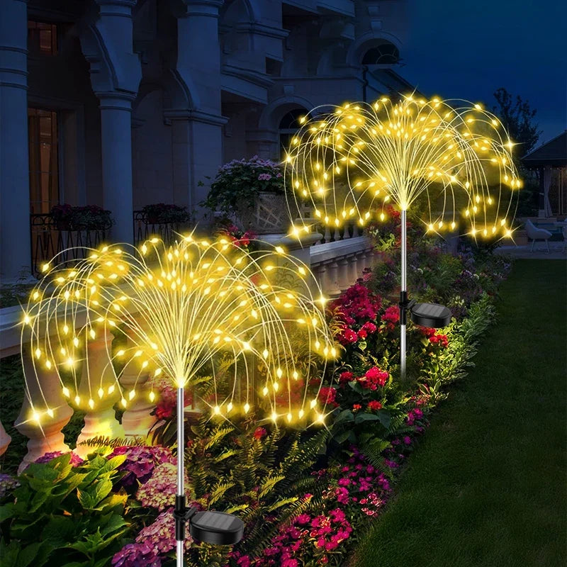 Vuurwerklicht Tuinlampen – Decoratieve LED Buitenverlichting