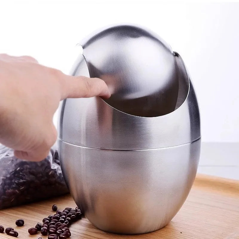 LunaMini Tafelafvalbak 1,5L – Compacte Prullenbak met Deksel
