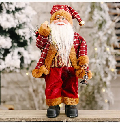 Kerstmanpop Feestdecoratie – 30 cm Kerstfiguur voor Binnen
