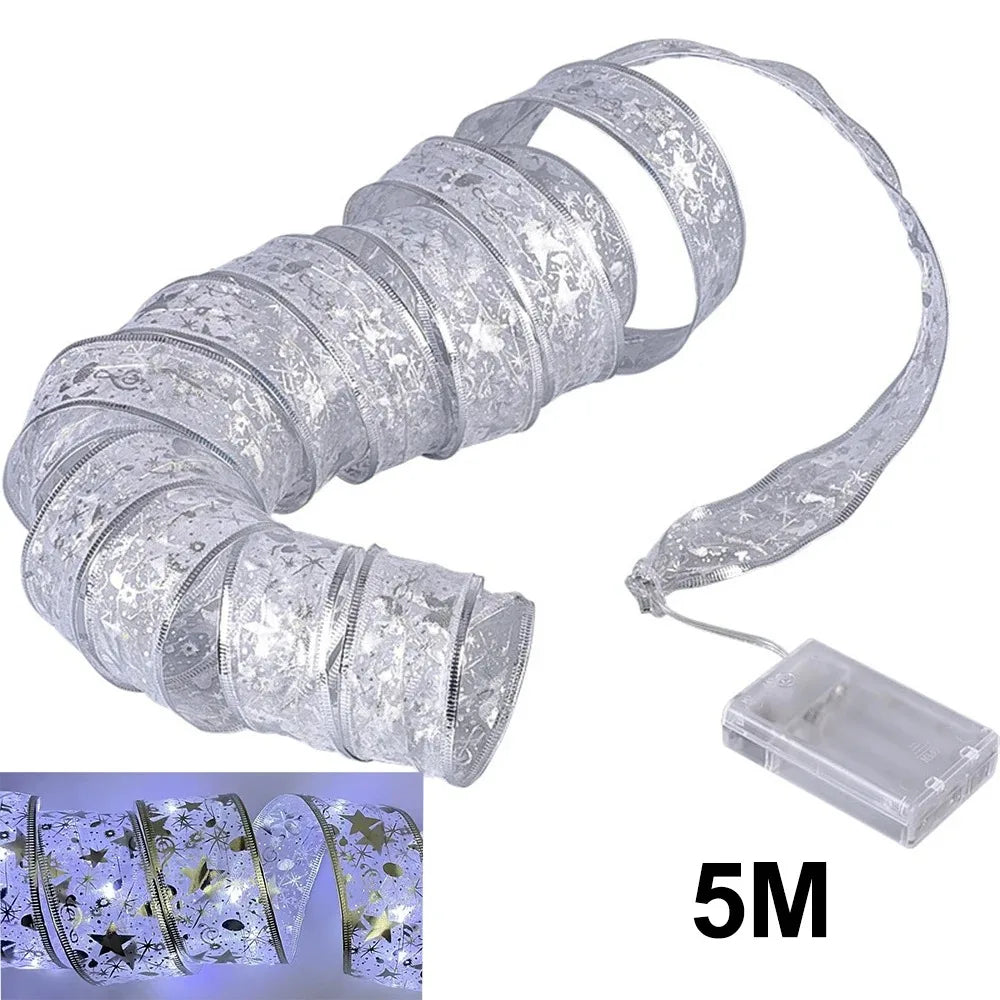 Kerst Lintslinger met LED – Batterijverlichting van 3 of 5 Meter