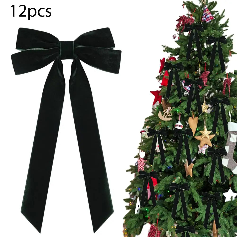 Kerststrikken – Set van 12 Decoratieve Strikken voor de Kerstboom