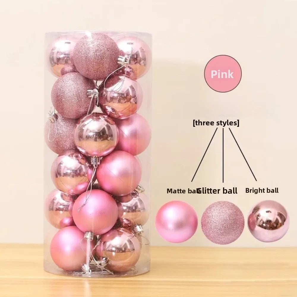 Kerstballen Set van 24 – Kerstboomversiering van 5 cm