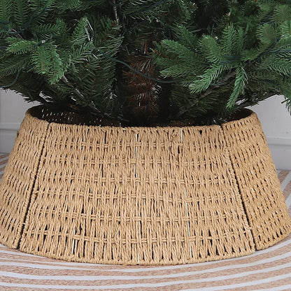 Rotanboom Noëlle – Handgeweven Kerstboomkraag van Rotan van 64 cm