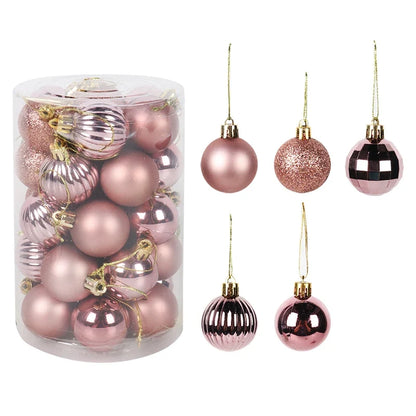 Kerstglans Noëlle – Set van 34 Kerstballen van 4 cm voor de Kerstboom