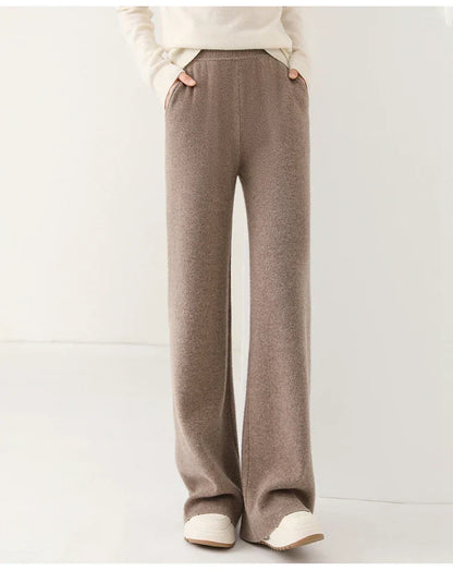 Mare Dames Corduroy Broek – Wijde Pijpen en Elastische Tailleband