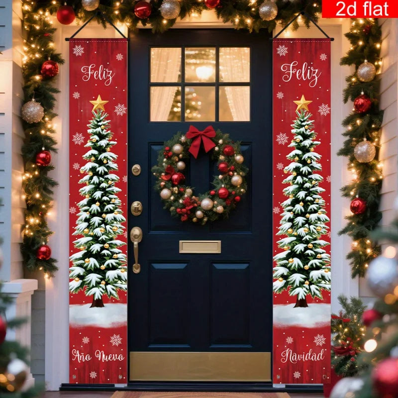 Kerstdecoratie Buiten – Feestelijke Hangdecoratie voor Tuin en Entree