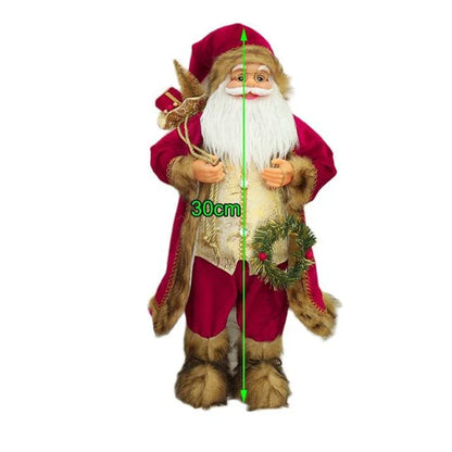 Kerstman Pop – 30 cm Decoratieve Kerstfiguur voor Binnen