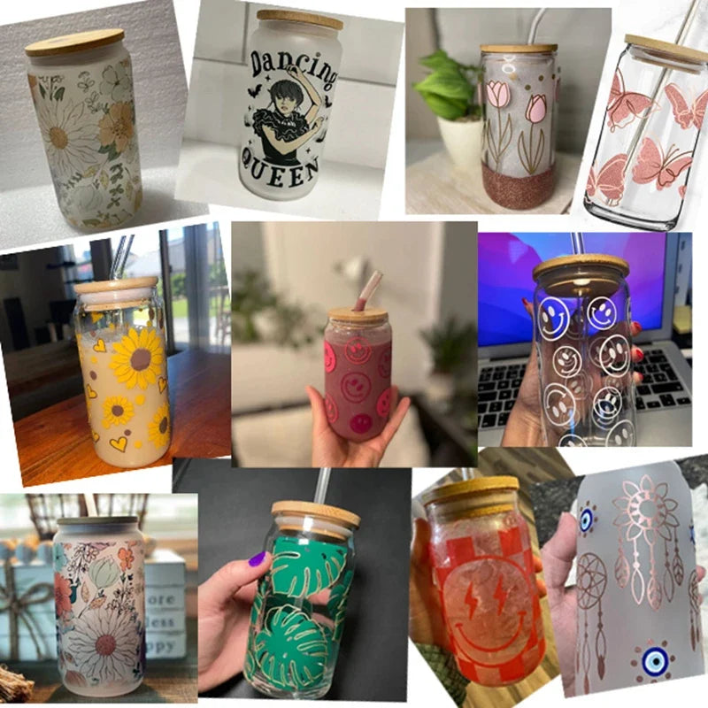 Kerststickers voor Glazen en Mokken met Peperkoekmannetje