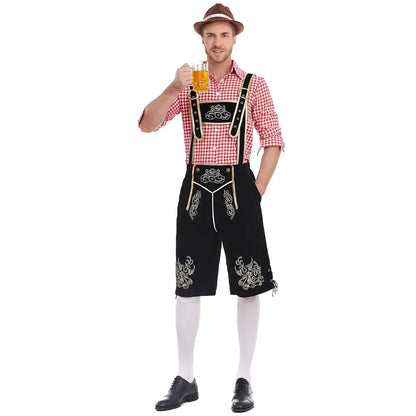 AlpenFeest Heren Oktoberfest Kostuumset met Shirt en Hoed