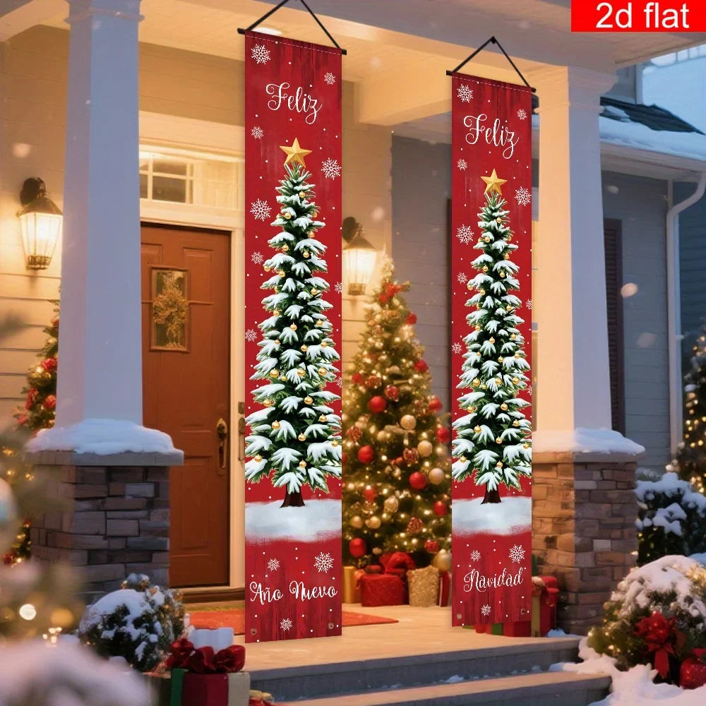 Kerstdecoratie Buiten – Feestelijke Hangdecoratie voor Tuin en Entree