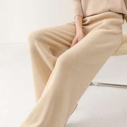 Mare Dames Corduroy Broek – Wijde Pijpen en Elastische Tailleband