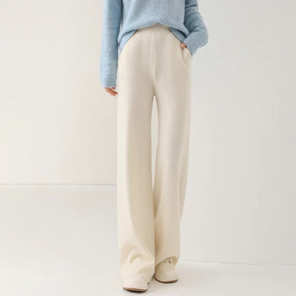 Mare Dames Corduroy Broek – Wijde Pijpen en Elastische Tailleband