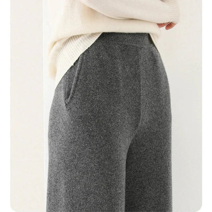 Mare Dames Corduroy Broek – Wijde Pijpen en Elastische Tailleband