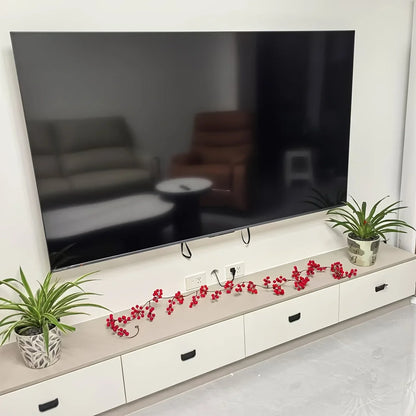 Rode Feestslinger – Decoratieve Kerstslinger van 190 cm met Rode Bessen