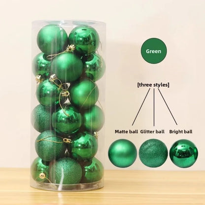Kerstballen Set van 24 – Kerstboomversiering van 5 cm