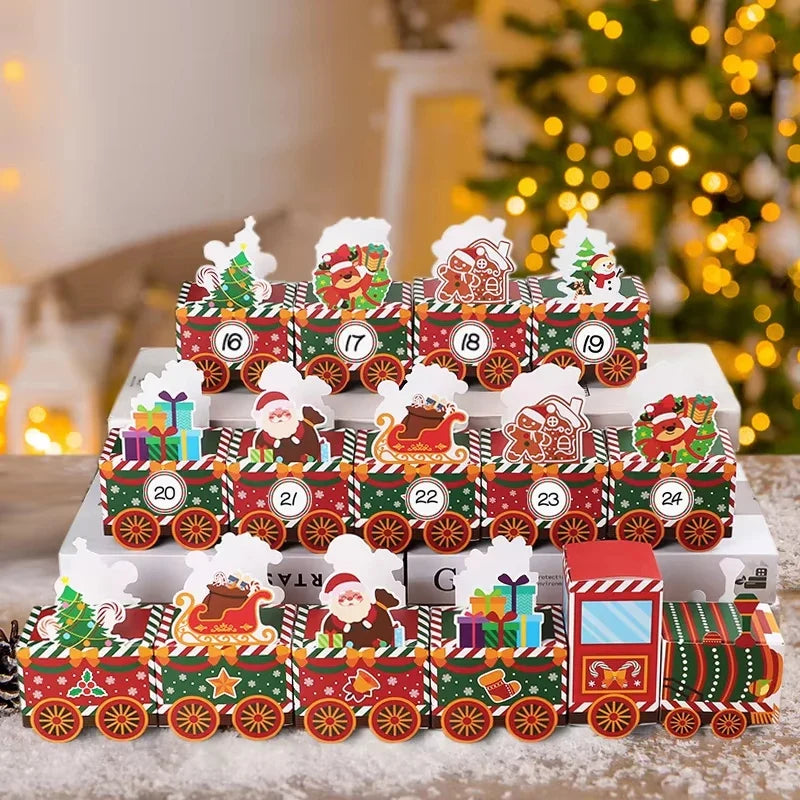 Adventella – Set van 24 Adventskalenderdoosjes voor Kerstmis
