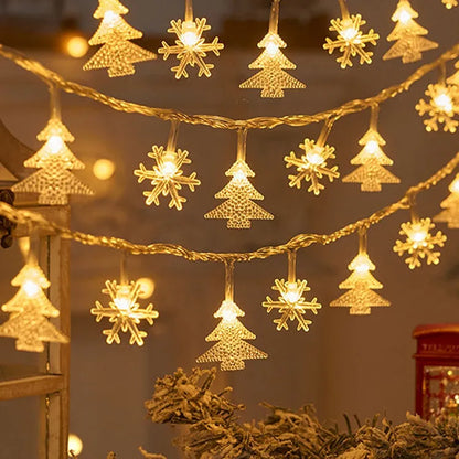 Sneeuwvlok Kerstverlichting 3 Meter met 20 LED Lampen