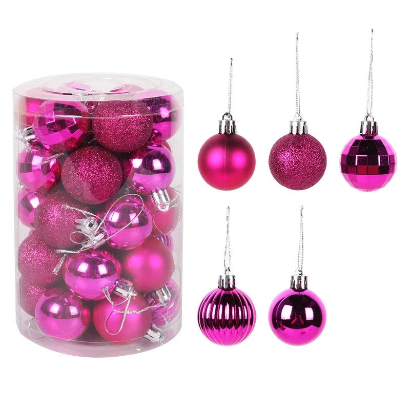 Kerstglans Noëlle – Set van 34 Kerstballen van 4 cm voor de Kerstboom