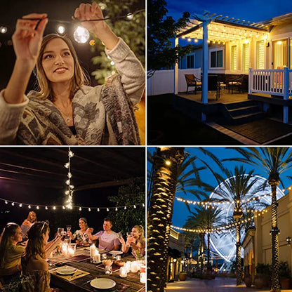 Dimbare LED Lichtslinger voor Tuin en Terras – 9, 14 of 26 Meter
