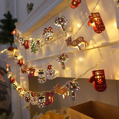 Kerstmanlicht – Kleurrijke LED-Kerstverlichting met Kerstmanfiguren