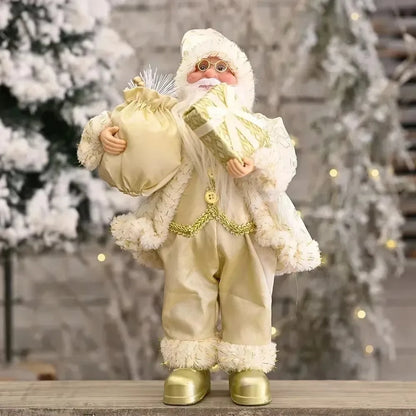 Kerstmanpop Feestdecoratie – 30 cm Kerstfiguur voor Binnen