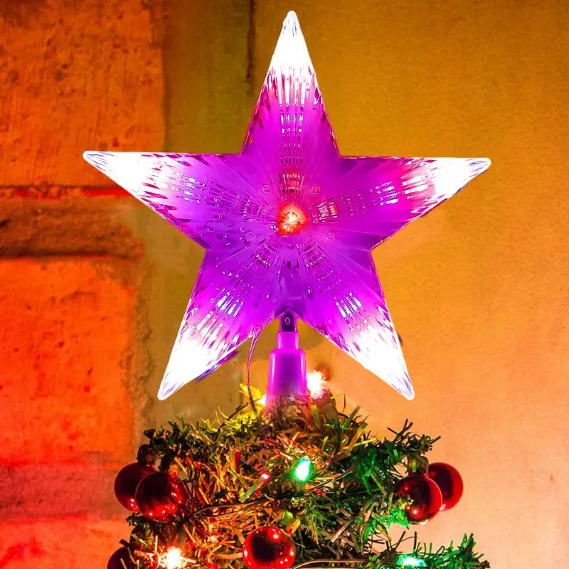 Sterrenstraling – LED Kerstster voor de Boomtop van 17 x 18 cm