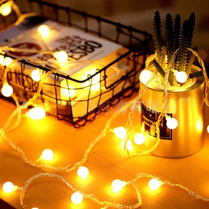 USB Kerstverlichting 3 Meter met 20 Warme Witte LED Lampen