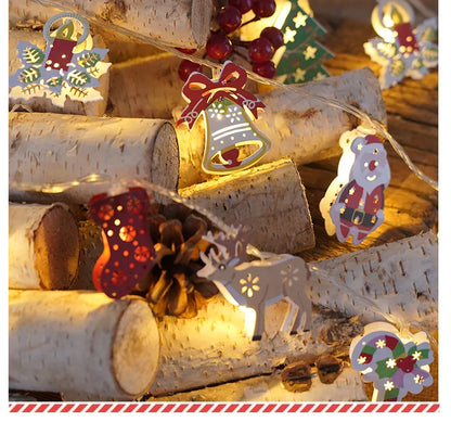 Kerstmanlicht – Kleurrijke LED-Kerstverlichting met Kerstmanfiguren