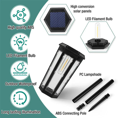 Zonnewegverlichting Waterdichte LED Tuinlampen Buiten