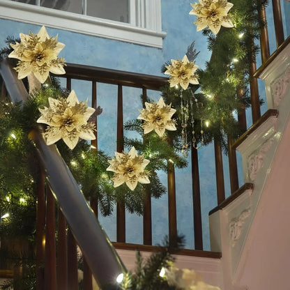 Kerst Bessenboeket met Glitter – Decoratieve Kerstboomversiering