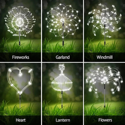 Vuurwerklicht Tuinlampen – Decoratieve LED Buitenverlichting
